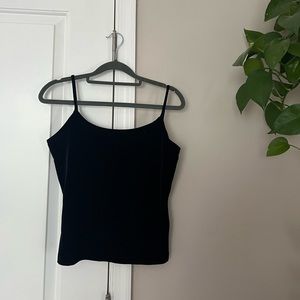 Vintage black velvet cami